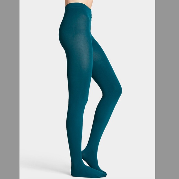 Sea green solid essential tights made in Italy NWT - Picture 1 of 6